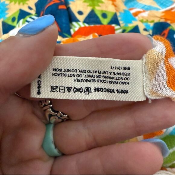 Ruggine Kimono multicolor western Aztec coverup - Picture 5 of 6